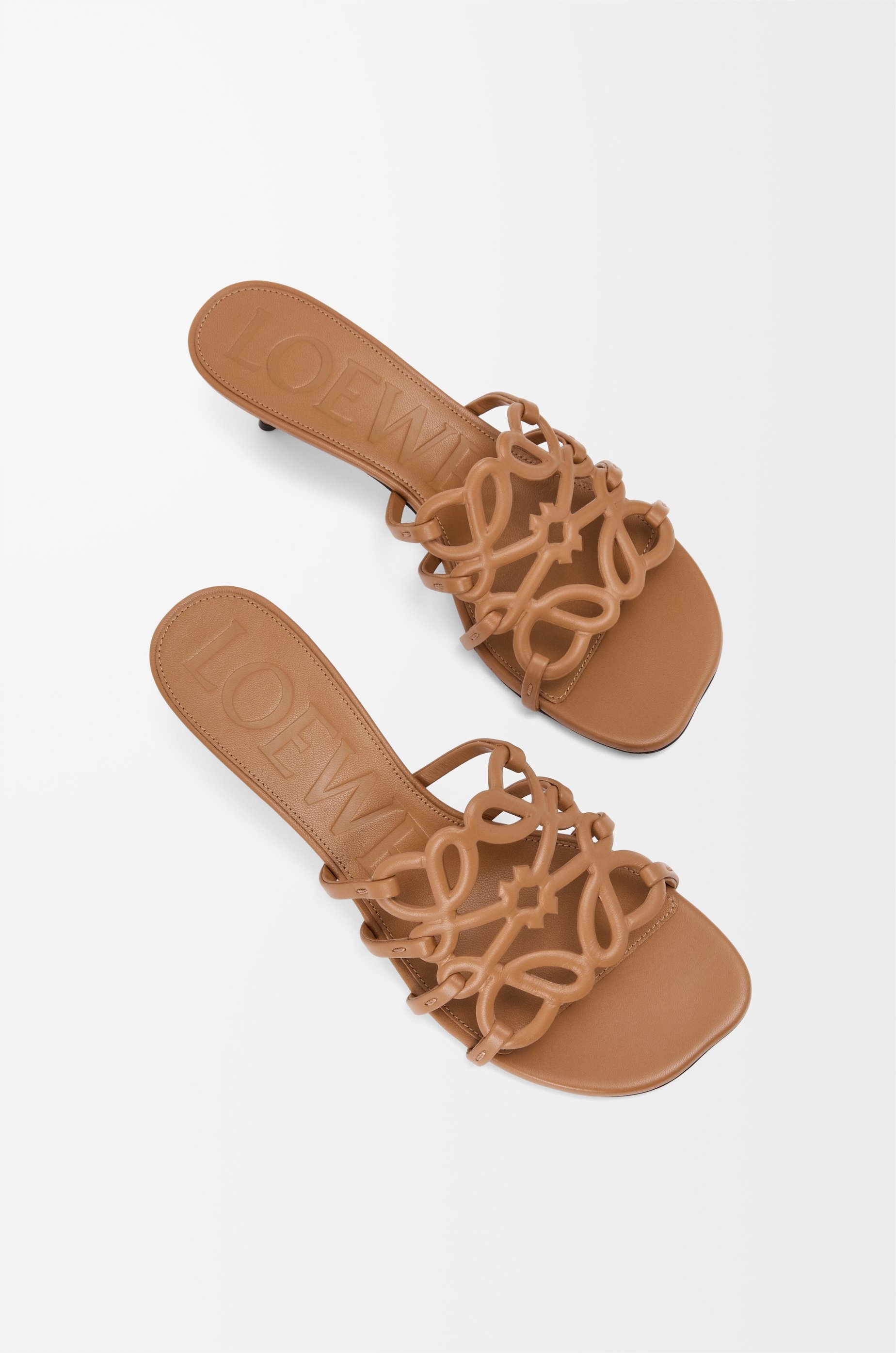 Petal Anagram slide in soft calfskin - 4