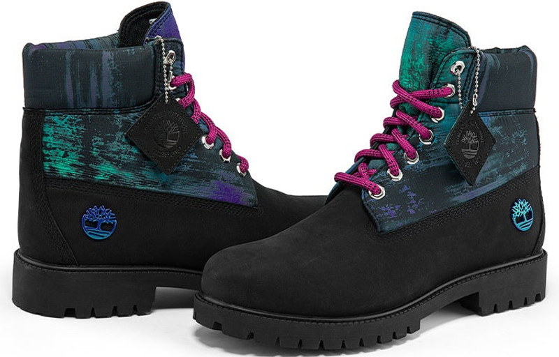 Timberland Timberland Heritage NL Sky 6 Inch Waterproof Boots 'Black Nubuck with Print' A2M69001 outlook