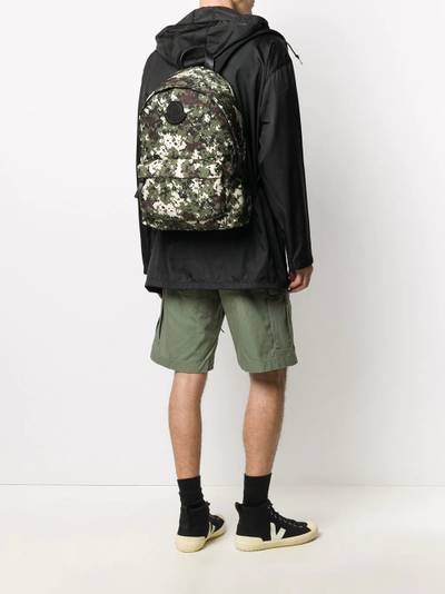 Moncler camouflage print backpack outlook