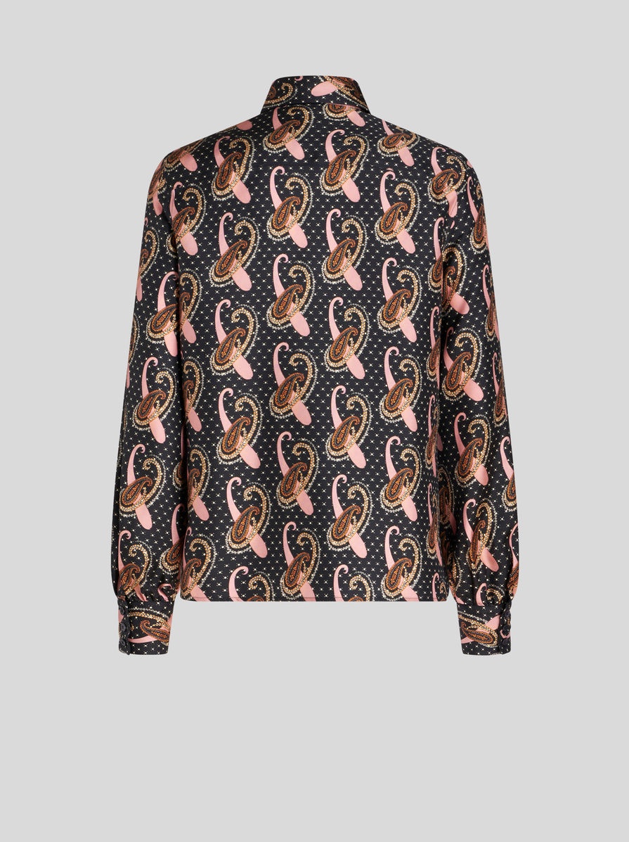 TWILL SHIRT WITH PAISLEY MOTIF - 5