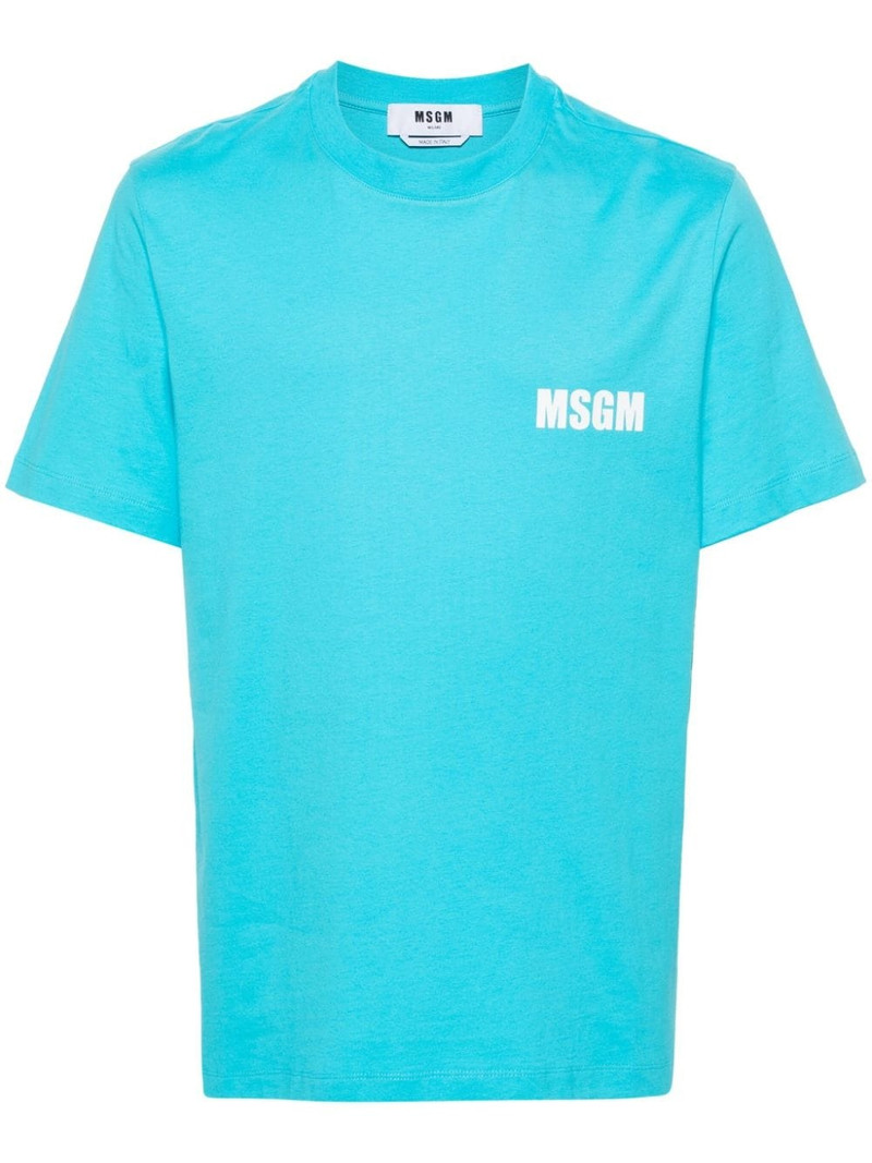 logo-print cotton T-shirt 1