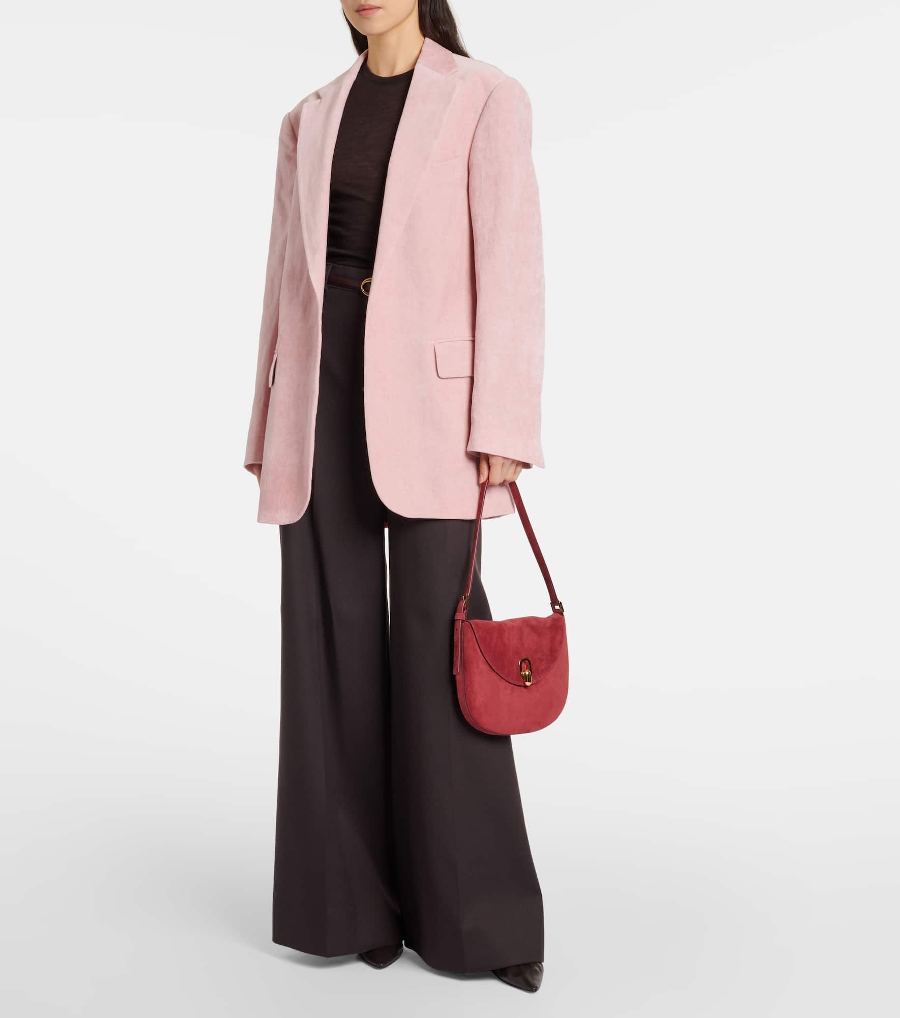Tondo Small suede shoulder bag - 5
