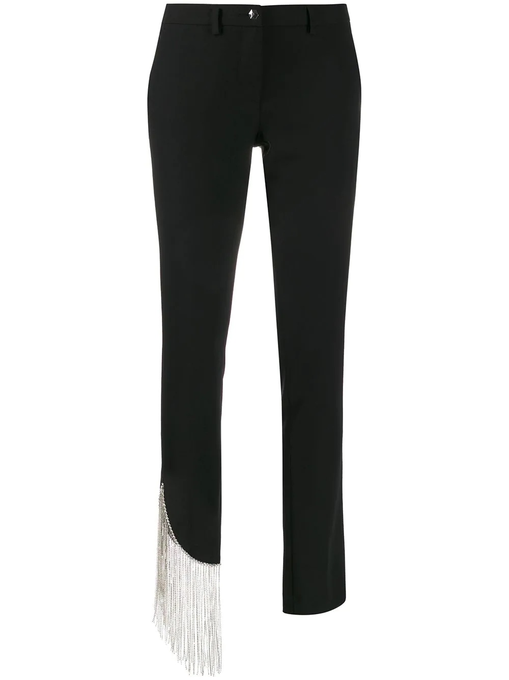 crystal fringed detail trousers - 1