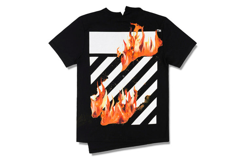 Off-White Off-White Virgil Abloh Black Diag Fire Short Sleeve OMAA032S181850781088 outlook