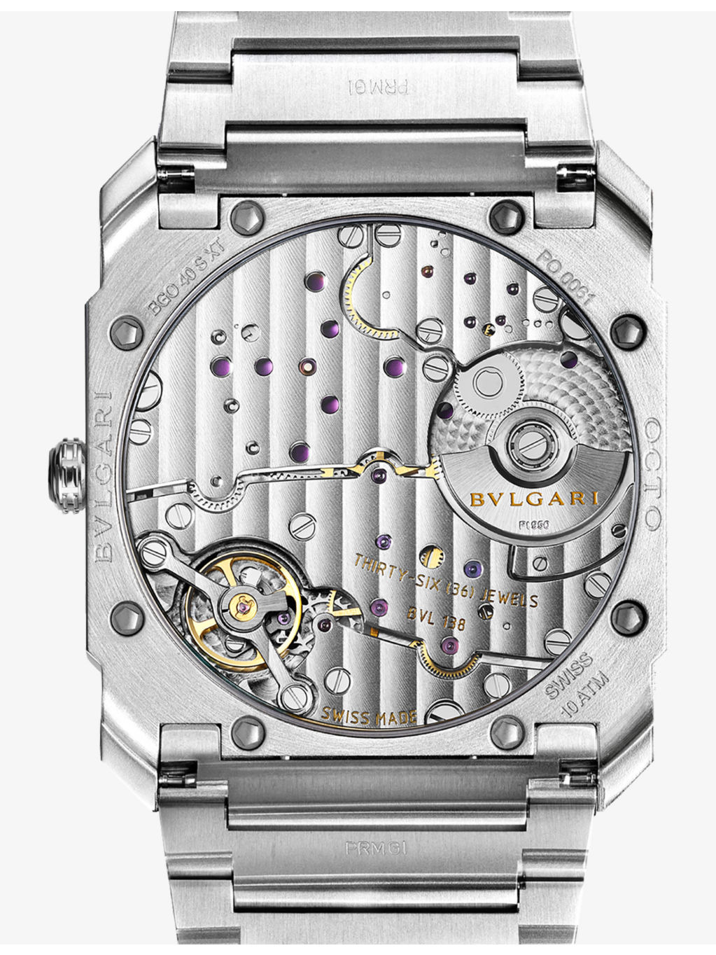 BGO40C14PSSXTAUTO Octo Finissimo S stainless-steel automatic watch - 5