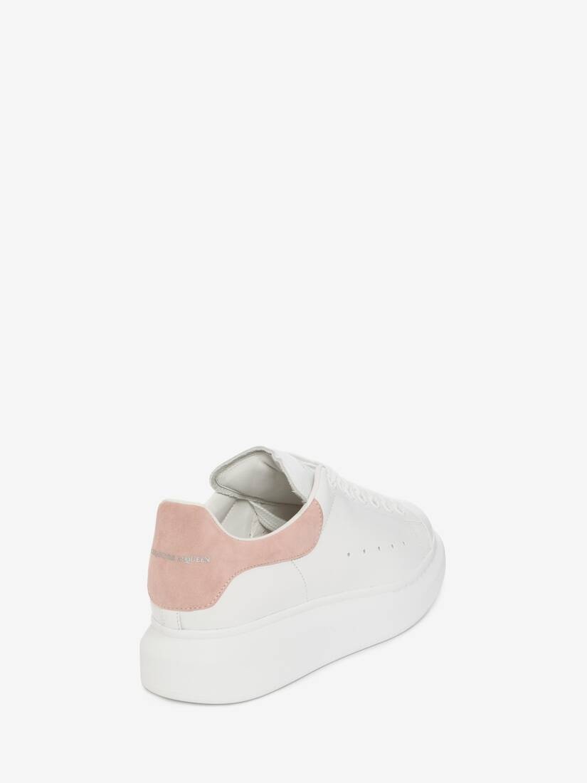 Alexander McQueen Women's Oversized Sneaker in White/patchouli outlook