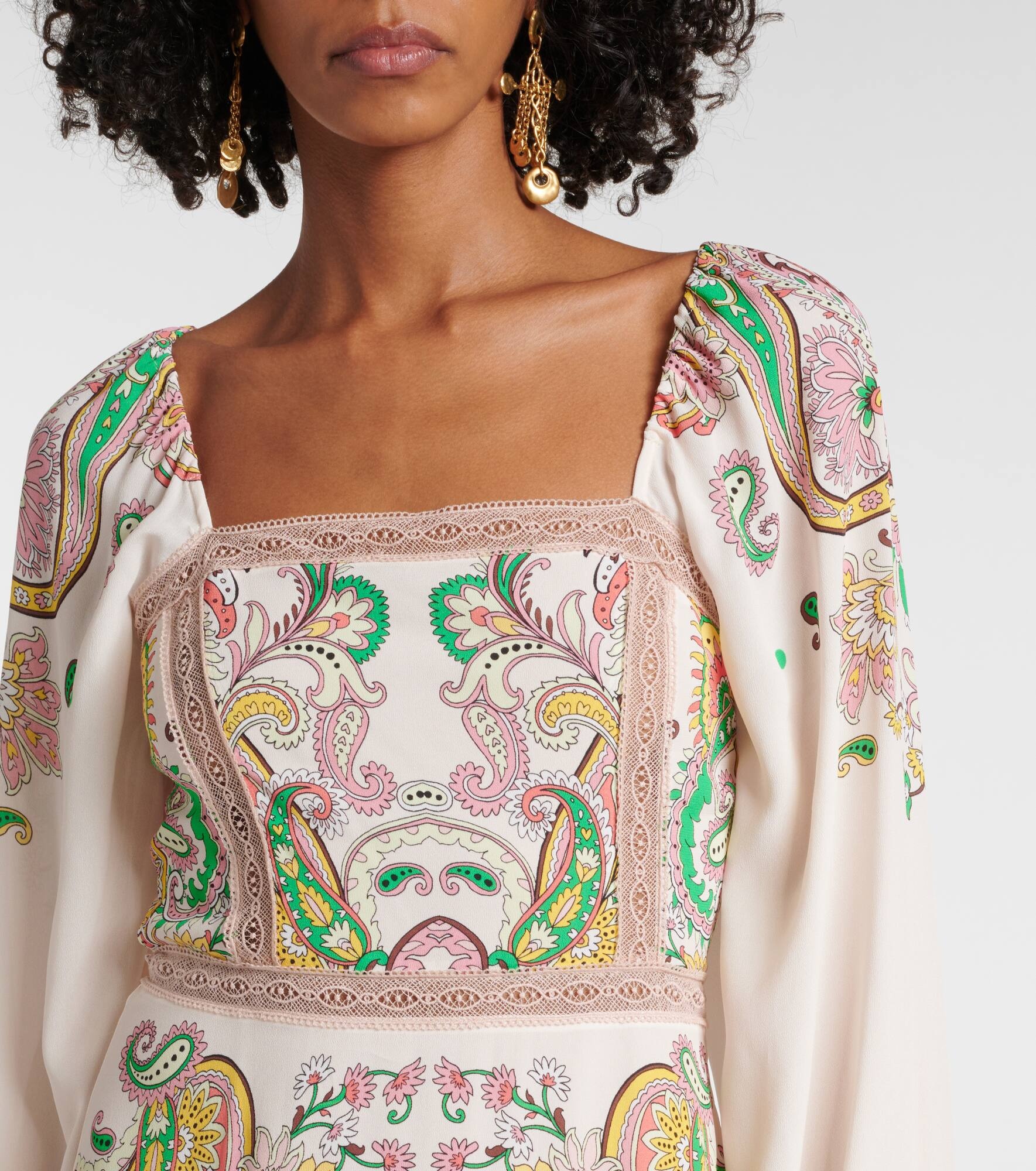 Printed midi dress - 4
