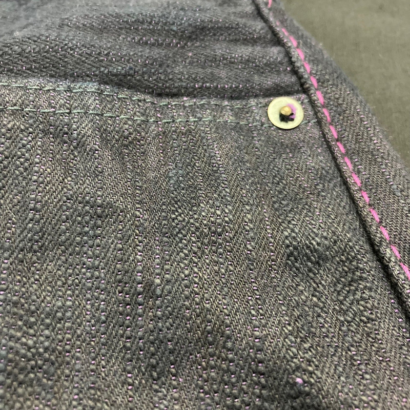 BIG-PBJ-013 17.5oz Natural Indigo x Purple Slim Tapered 11