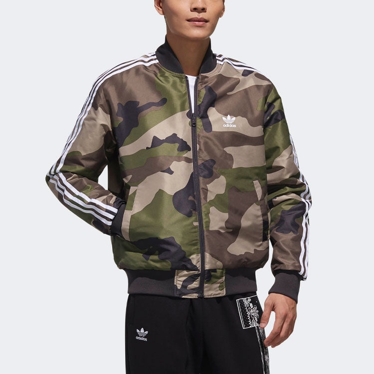 adidas originals REV Jacket Camouflage reversible Sports Black DX4219 - 3