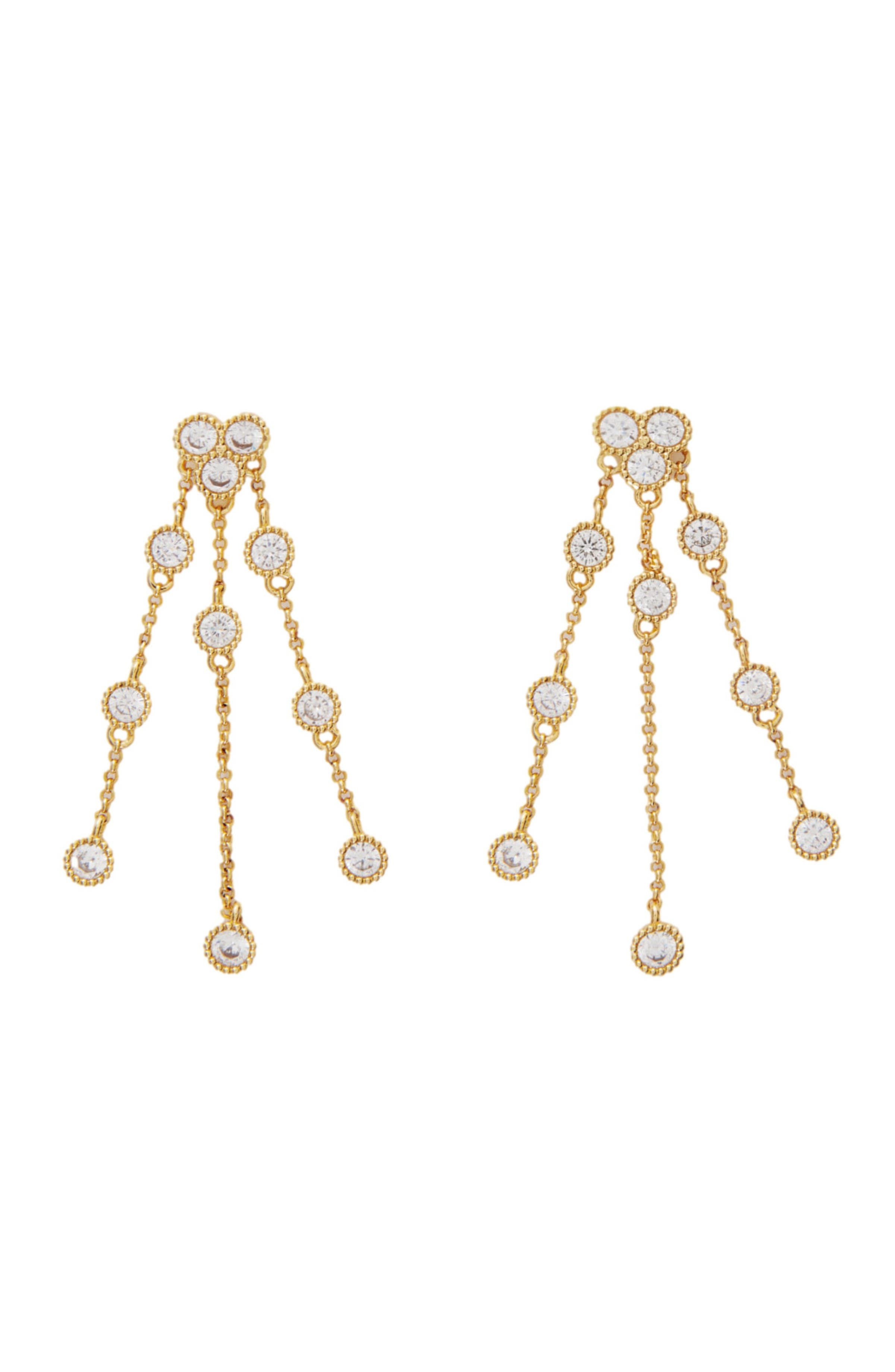 maje Gold-plated recycled brass earrings at Nordstrom - 1