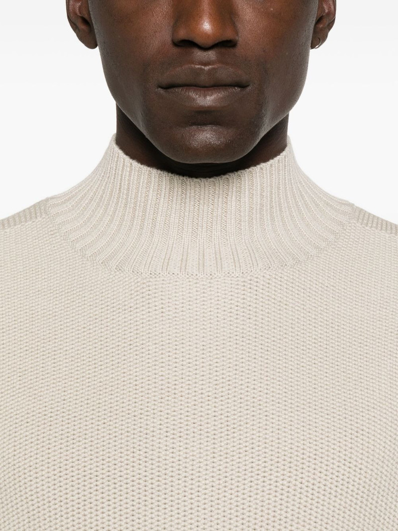 high-neck striped sweater 5