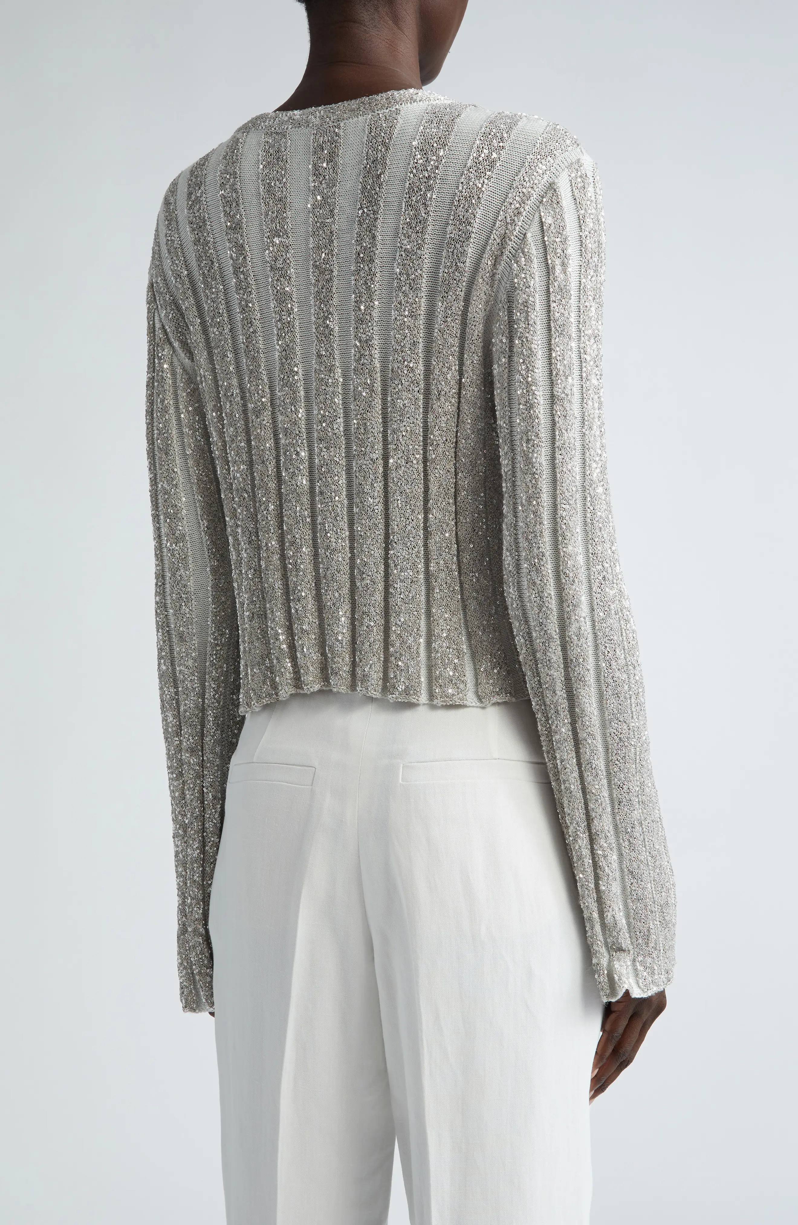 Sequin Rib Sweater - 3