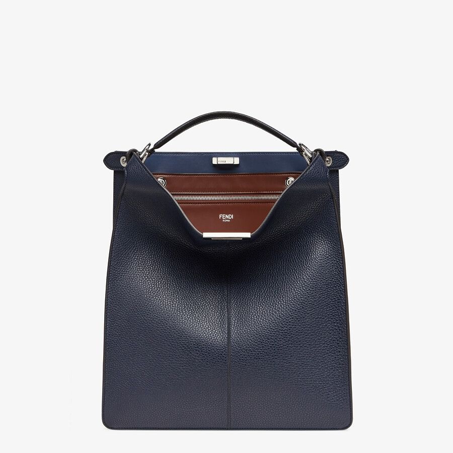 Dark blue leather bag - 2