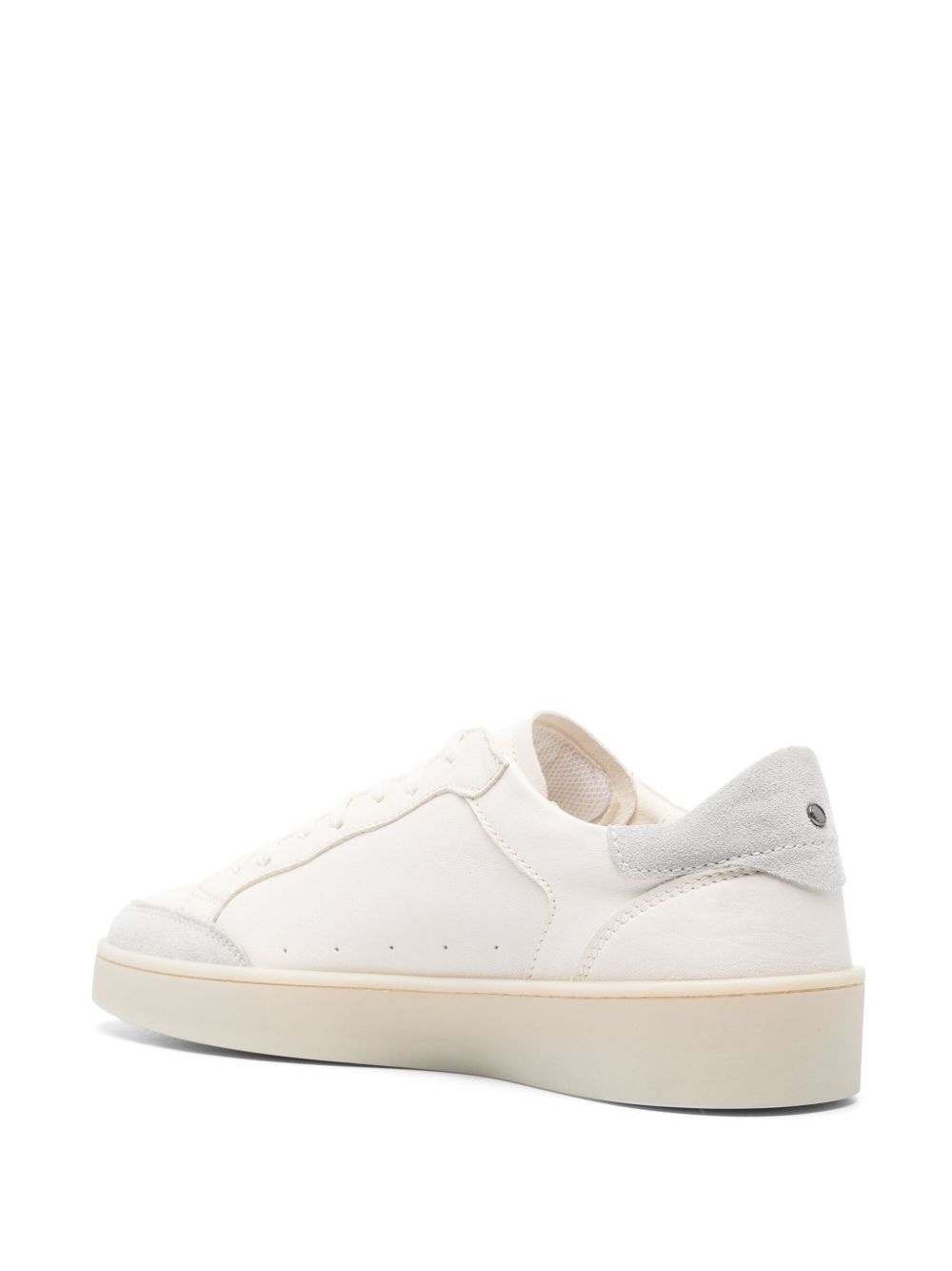 two-tone leather sneakers - 3