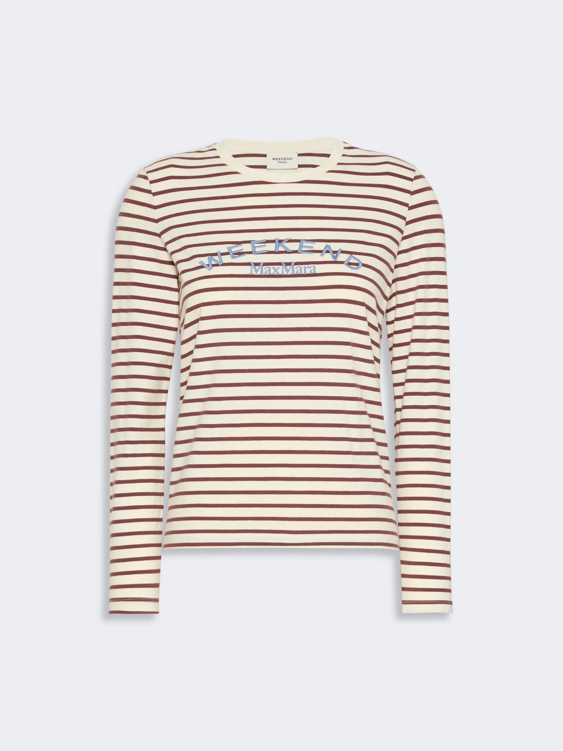 CESTINO Long-sleeved jersey T-shirt - BORDEAUX - 1