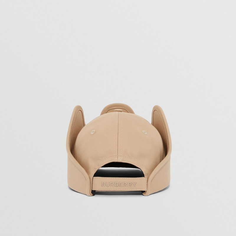 Cut-out Panel Cotton Gabardine Baseball Cap 4