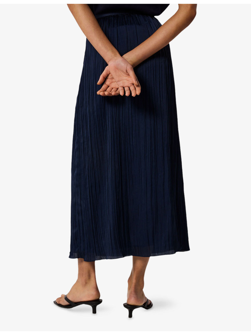 Plisse Column Woven Midi Skirt 4