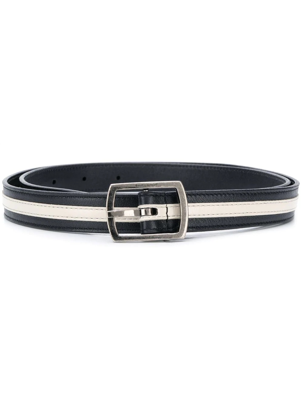 striped buckle belt - 1