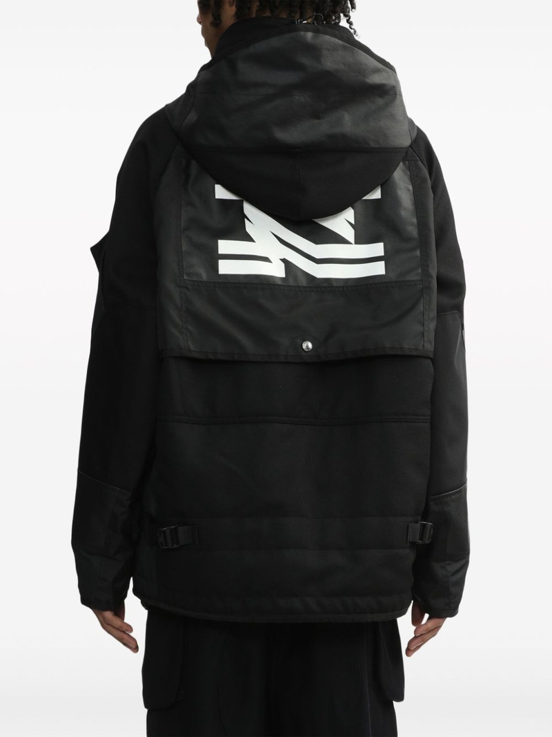 logo-print hooded jacket 4