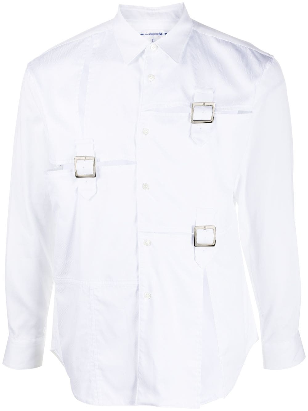 buckle detail shirt - 1