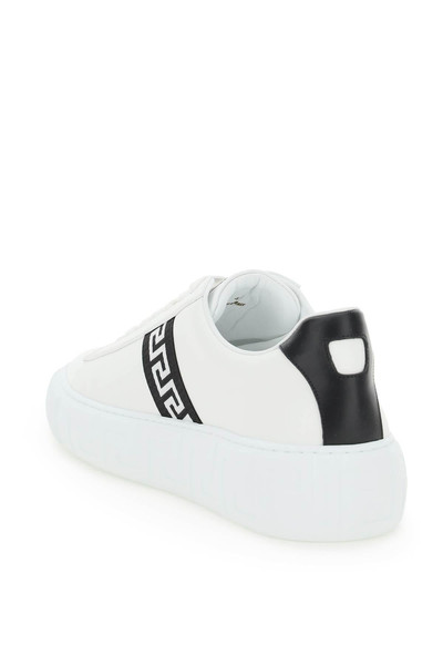 VERSACE LEATHER GRECA SNEAKERS outlook