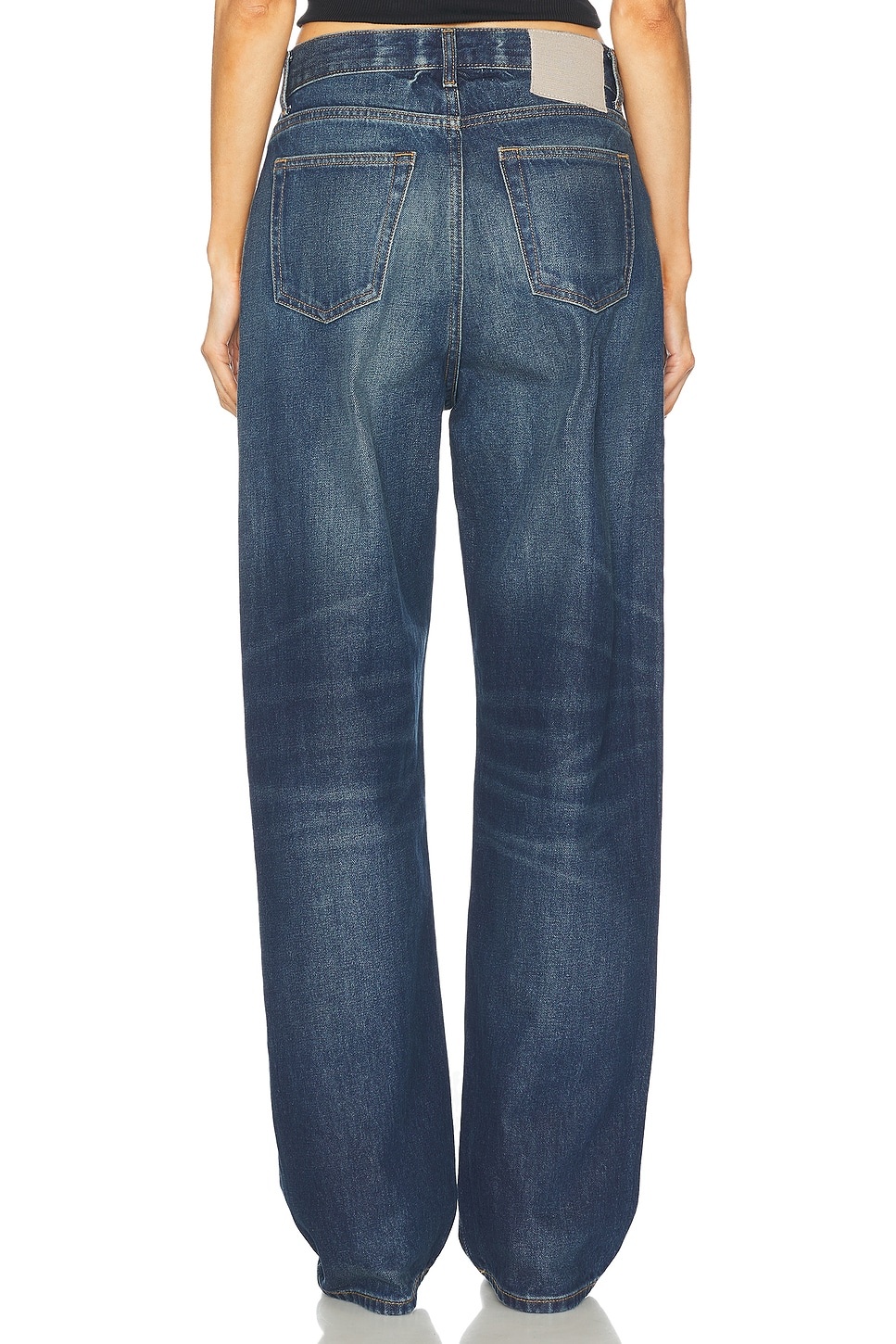 【関税込み】Aya Muse ブルー Hyn ジーンズ Aya Muse Hyn wide-leg jeans Aya Muse