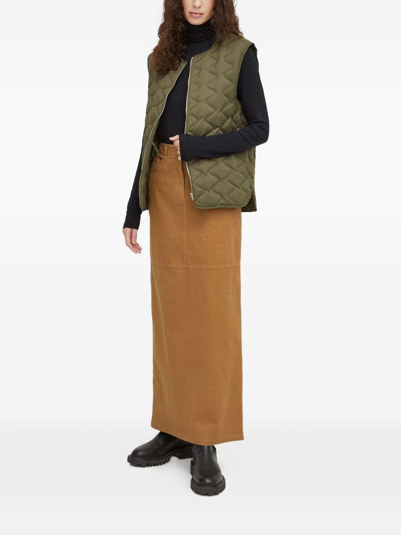 HERSKIND quilted zip-fastening gilet outlook