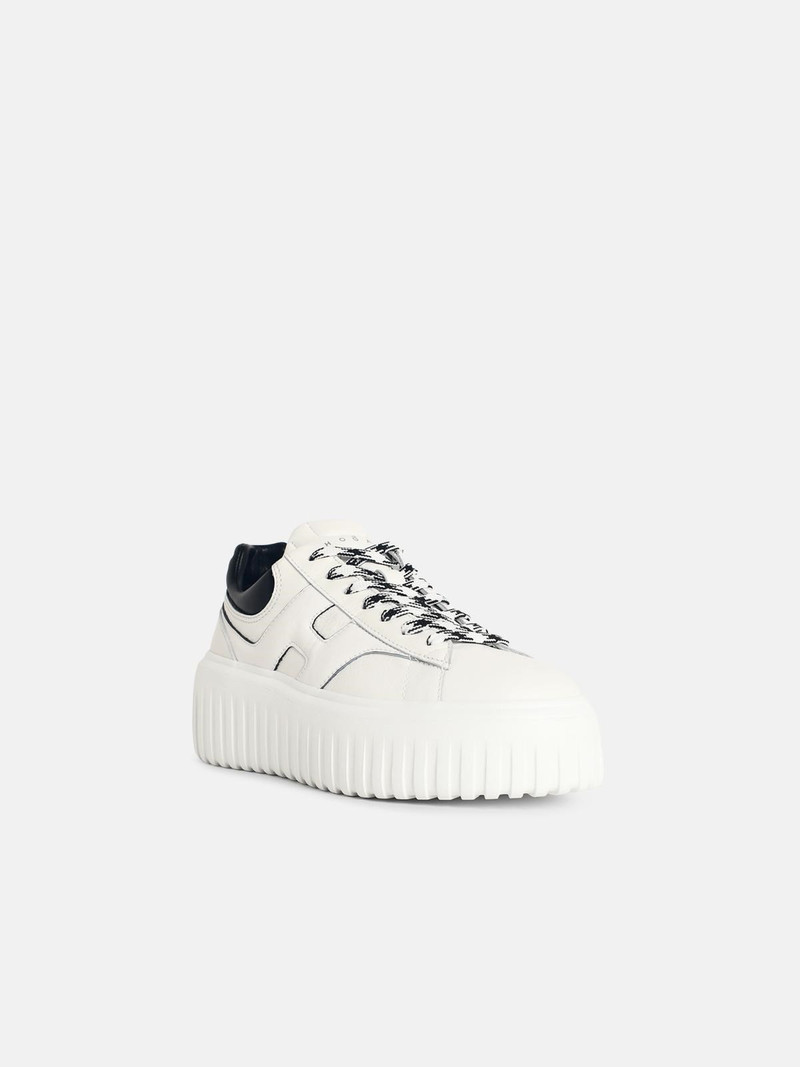 HOGAN 'H-STRIPES' WHITE LEATHER SNEAKERS outlook