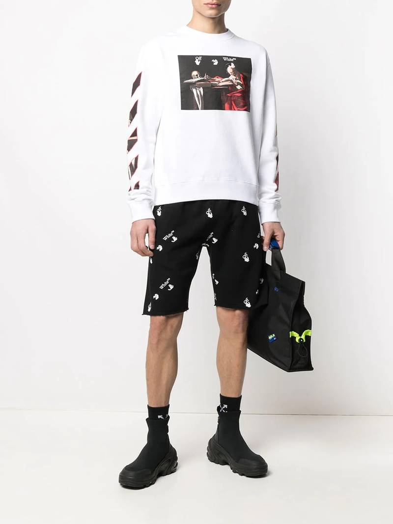 Off-White Caravaggio print sweatshirt outlook