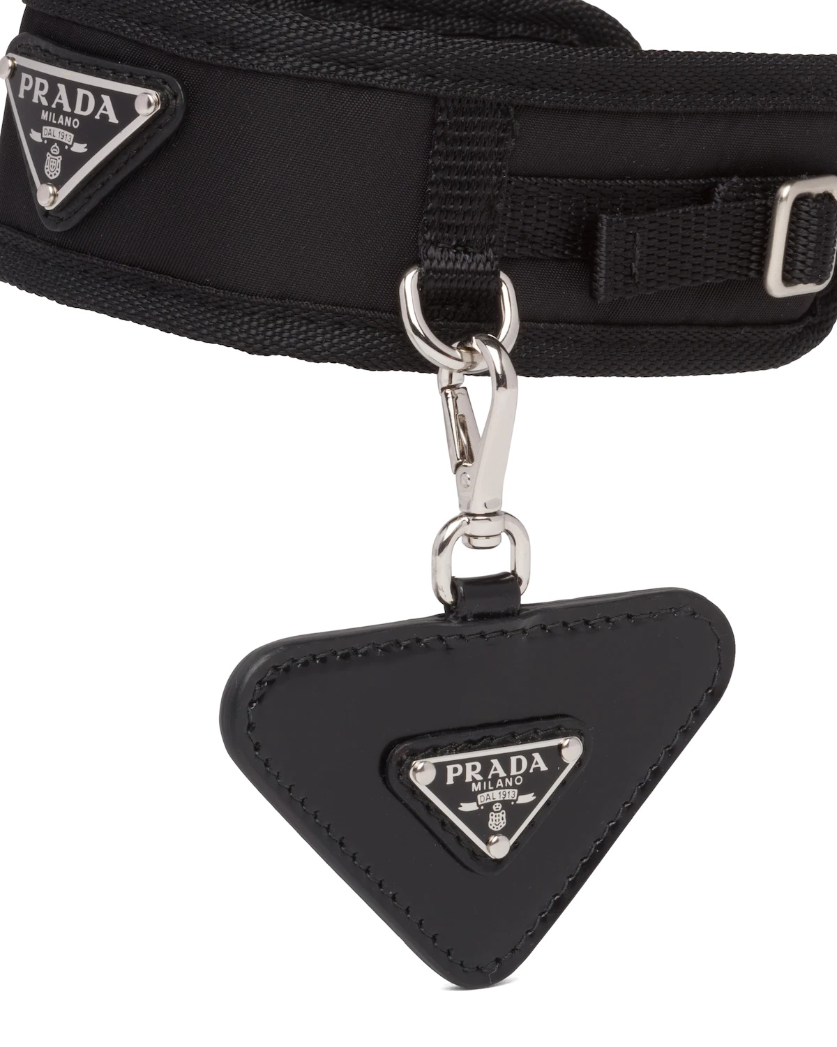 Brushed leather name tag for pet - 3
