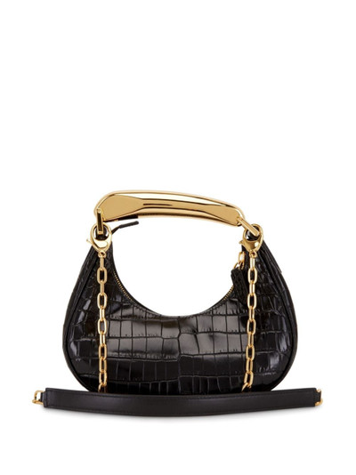 TOM FORD logo-plaque leather crossbody bag outlook