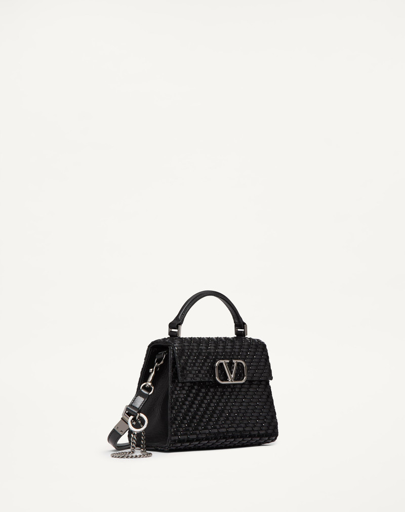 Valentino VALENTINO GARAVANI VSLING MINI WOVEN HANDBAG outlook
