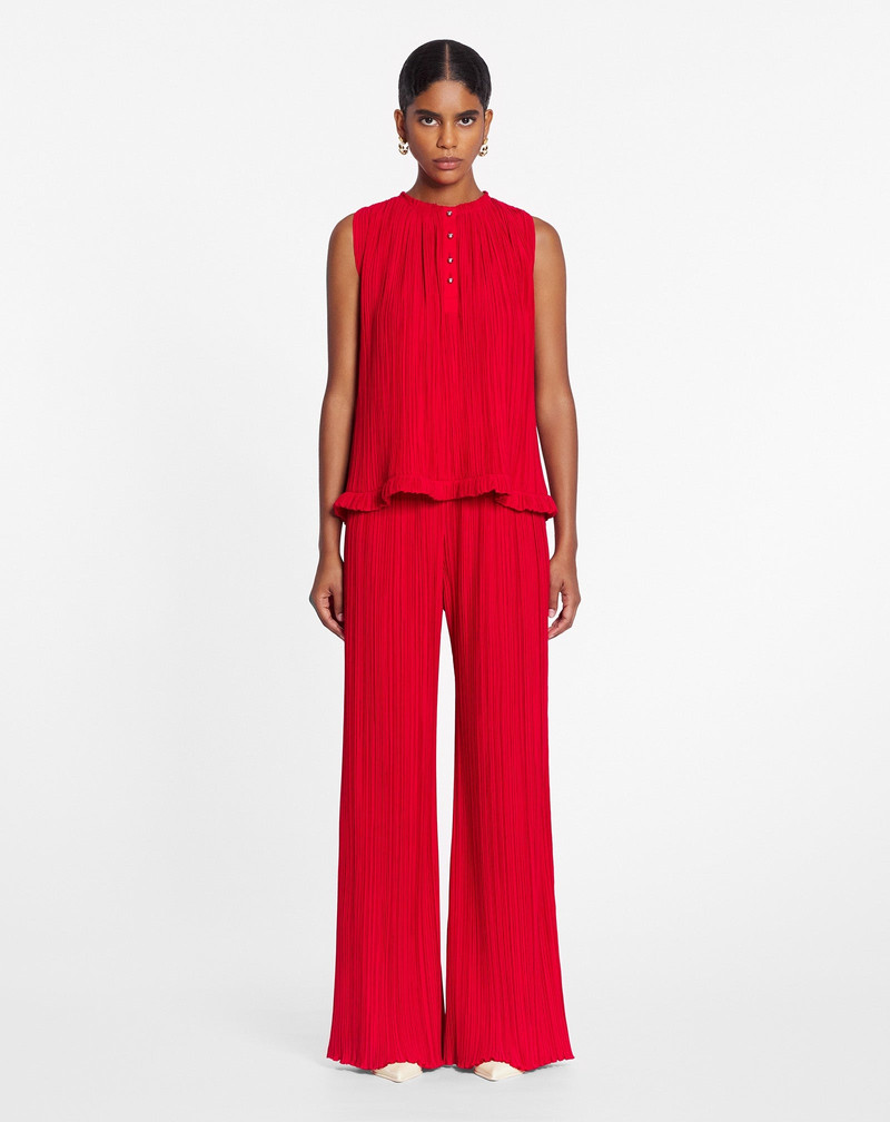 Lanvin PLEATED SLEEVELESS TOP outlook