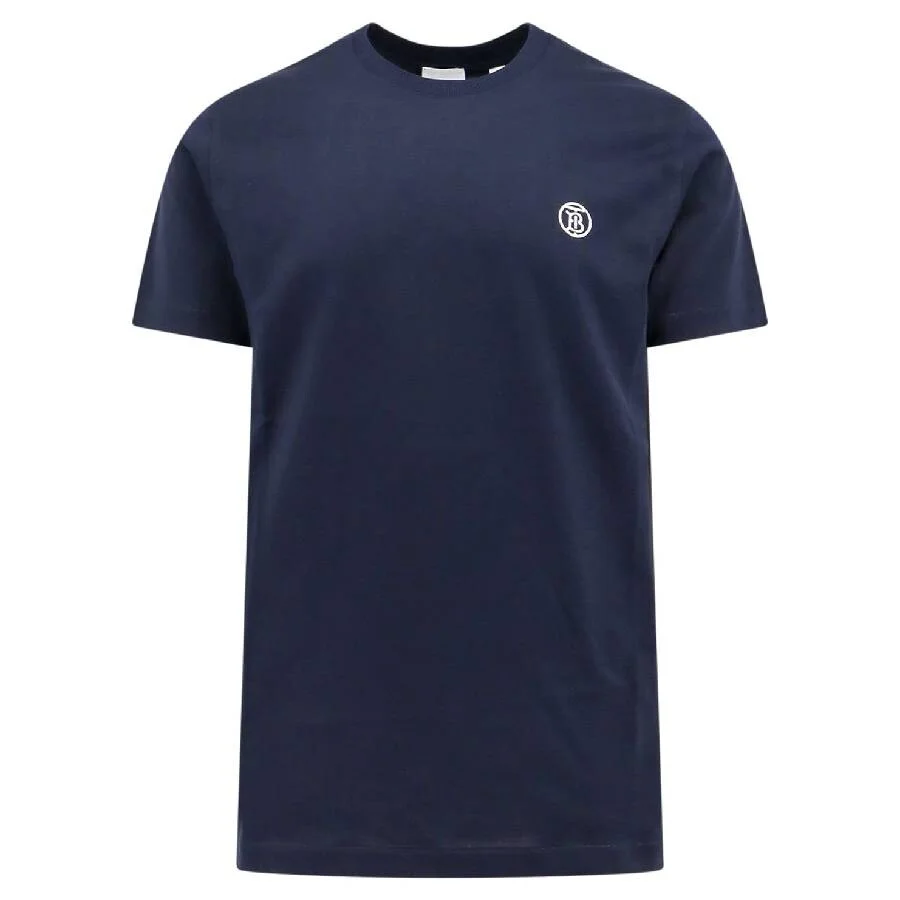 Burberry Logo Embossed Cotton T Shirt - 1