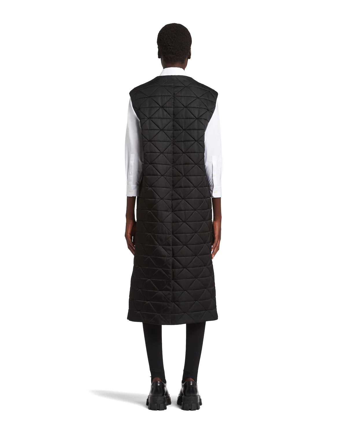 Re-Nylon Gabardine sleeveless trench coat - 4