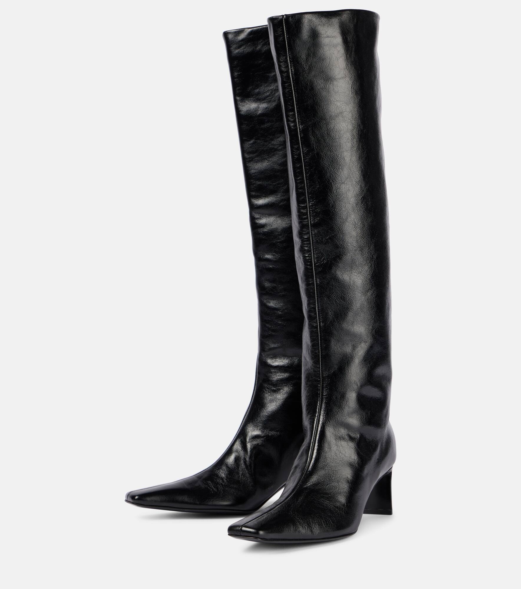 Ona 55 leather knee-high boots - 4