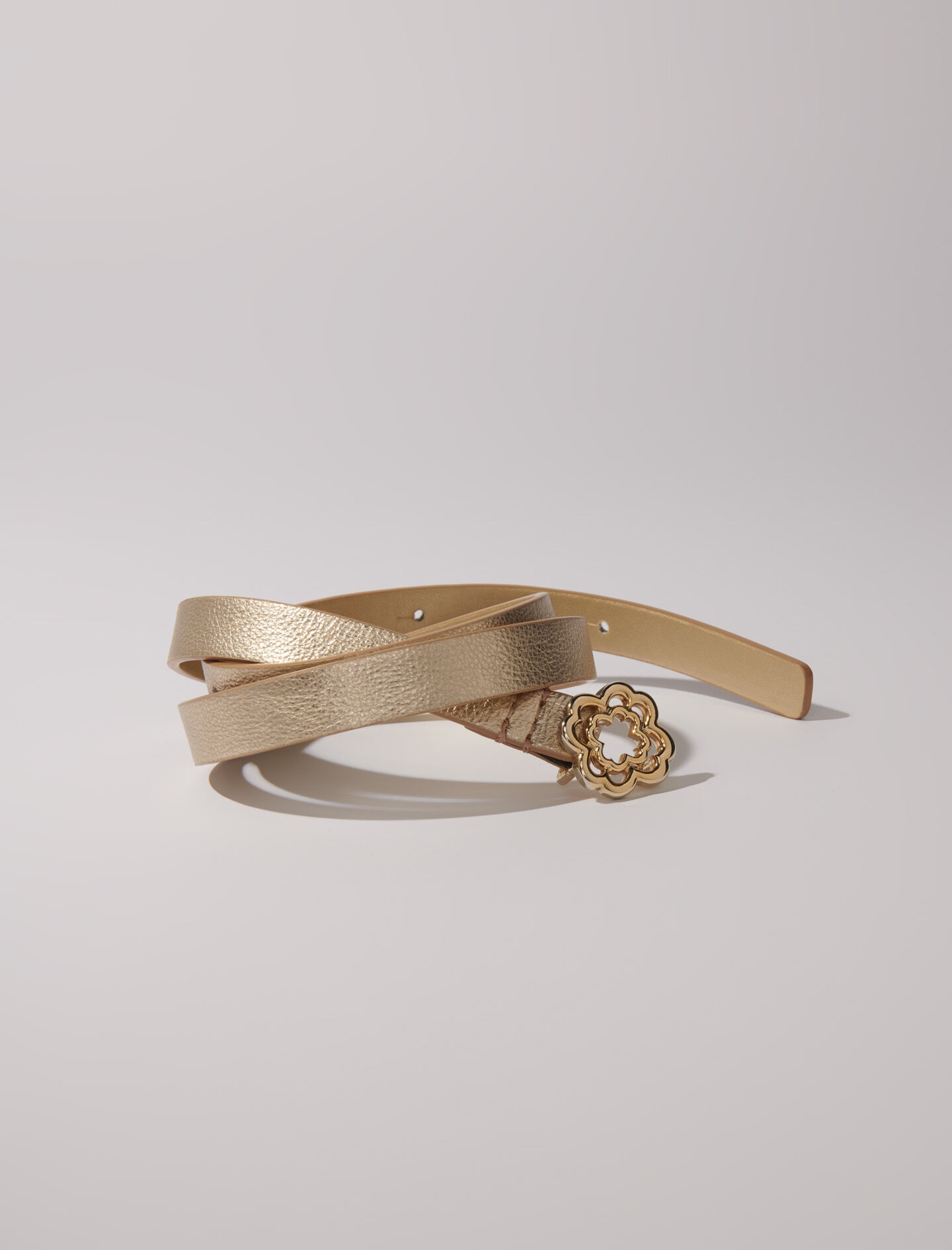 Slim belt with Clover buckle - 3