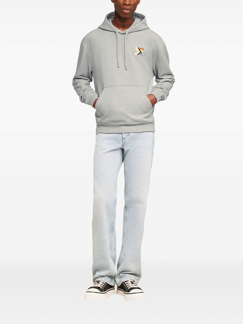 AMI Paris pride organic cotton hoodie outlook