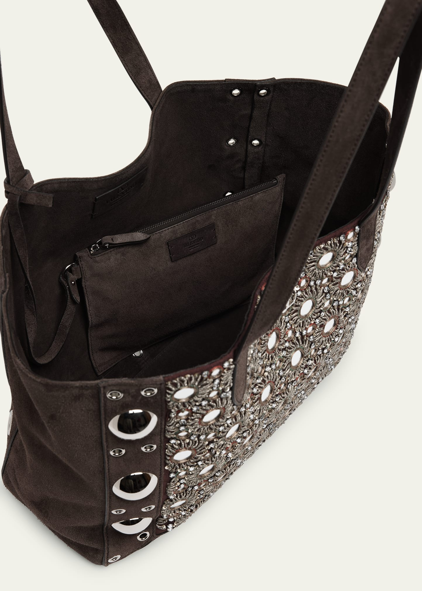 Nellcote Mirrored Suede Tote Bag - 4