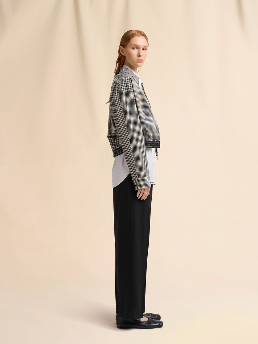 WHITE ORGANIC POPLIN SHIRT WITH MARNI MENDING - 5