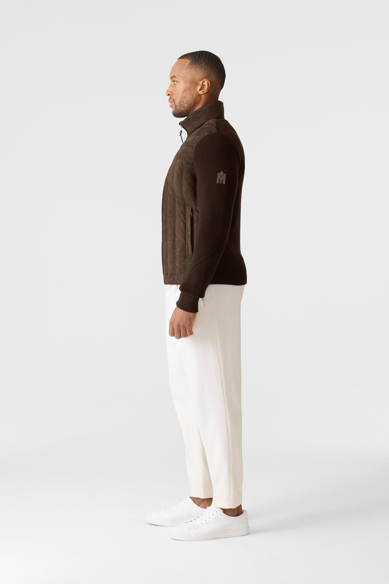 LANDEN Mixed-Media Suede Jacket 3
