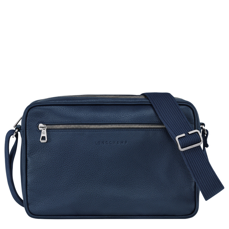 Le Foulonné M Camera bag Navy - Leather 1
