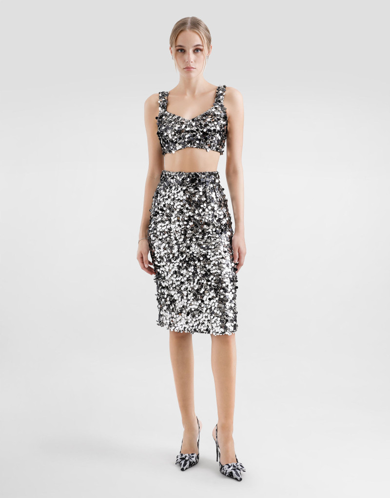 Dolce & Gabbana Sequined bralette top outlook