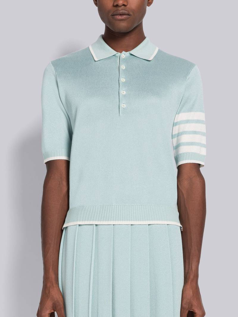 Birdseye Jacquard 4-Bar Short Sleeve Polo 1