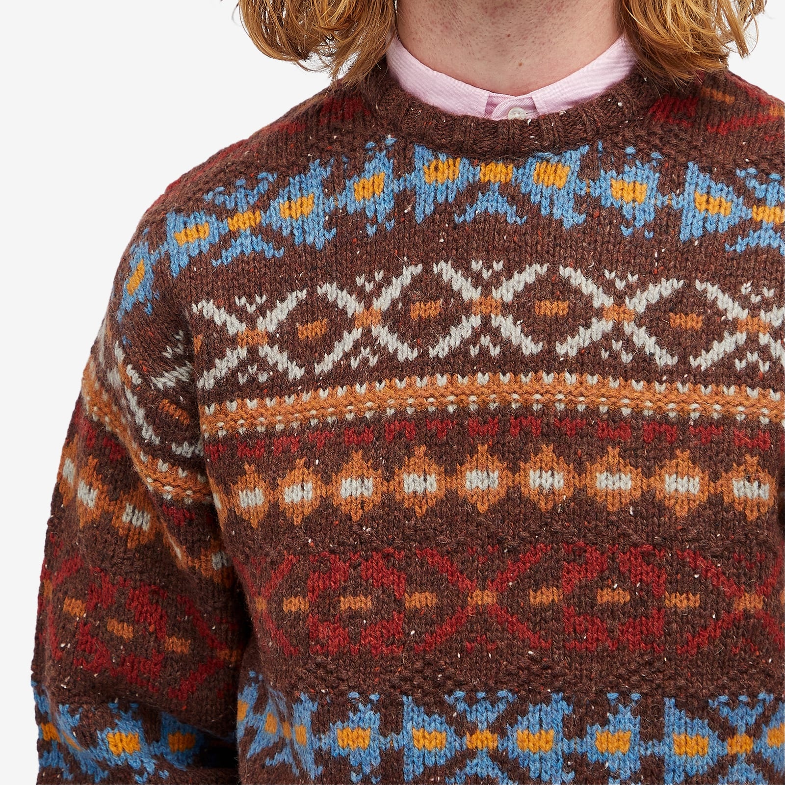 Beams Plus Fair Isle Jumper - 5