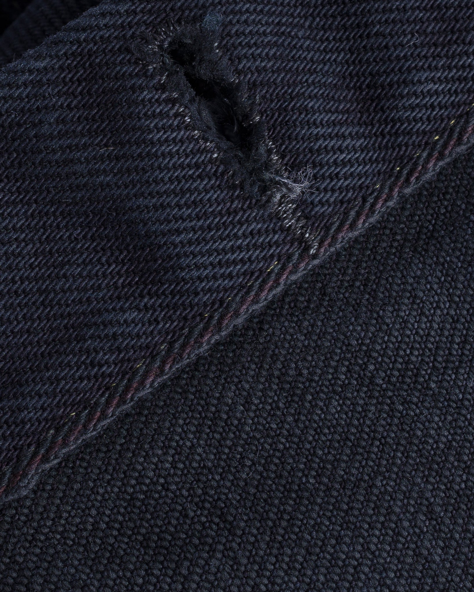 IH-526SVod 21oz Selvedge Denim Modified Type III Vest - Indigo Overdyed Black - 14
