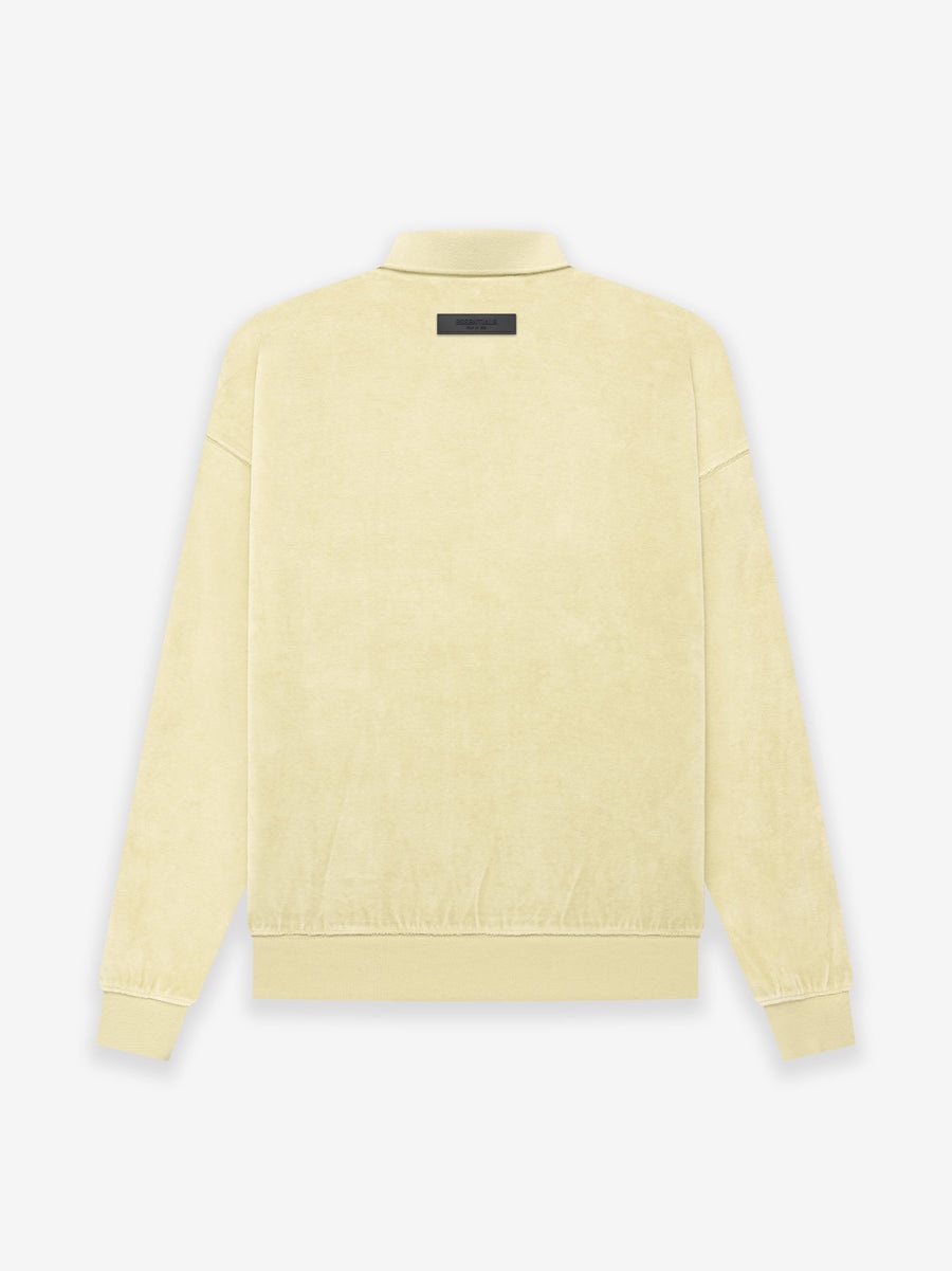 Womens Velour LS Polo - 2