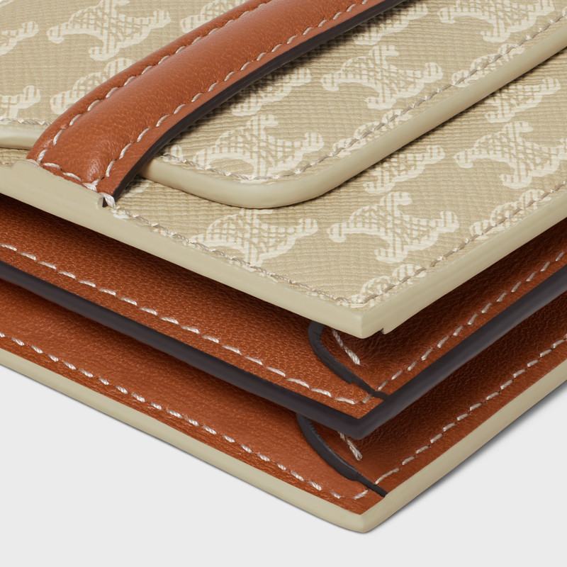 Business Card Holder in TRIOMPHE CANVAS AND LAMBSKIN 5