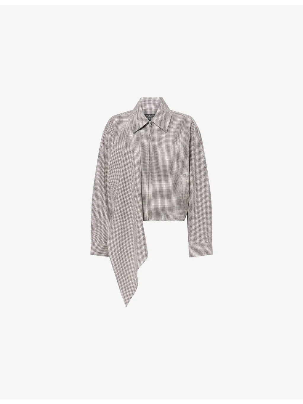 Krista Checked Wool Jacket - 1