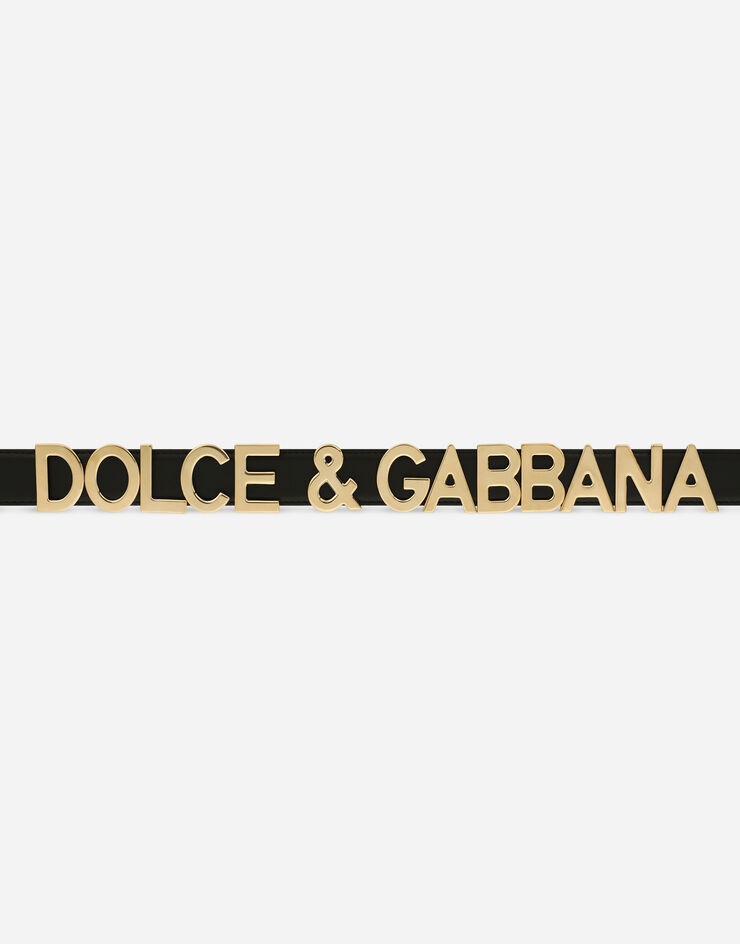Calfskin belt with lettering - 4